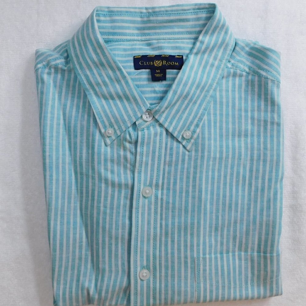 Mint Green Short Sleeve Shirt -  M - 706255379228